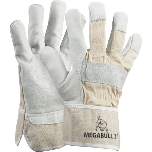 Kožne rukavice H-Plus, goveđa koža, Megabull 3 | Kožne radne rukavice