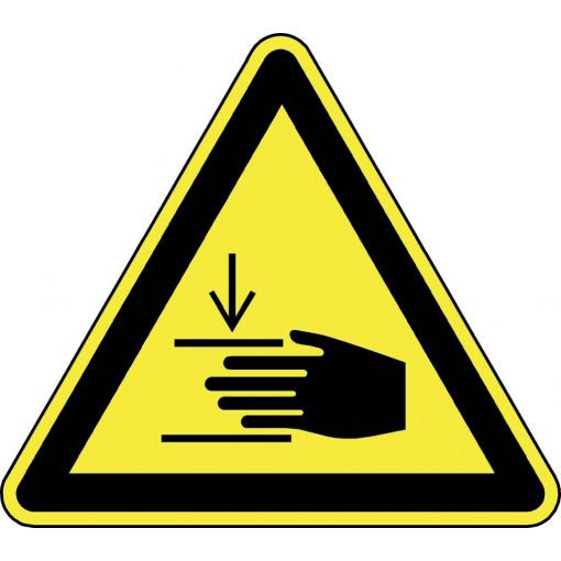 Znak upozorenja &quot;Oprez moguća ozljeda ruke&quot; | Zaštitni znakovi, Upozoravajući znakovi