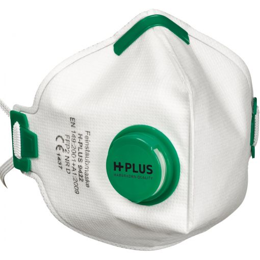 Maska za finu prašinu H-Plus Fold FFP2, s ventilom za izdisanje | Maske za finu prašinu
