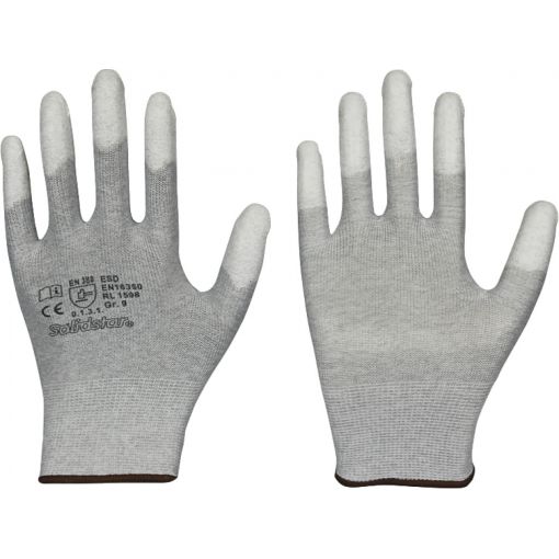 Montažne rukavice H-Plus FK ESD, obloženi vrhovi prstiju | Montažne rukavice