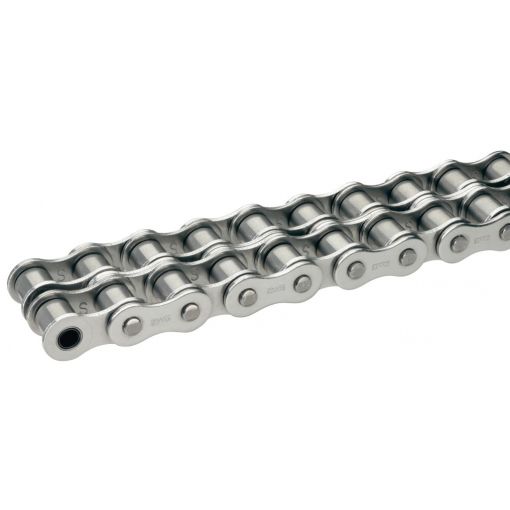 Valjkasti lanac od nehrđajućeg čelika IWIS® CF b.dry, DIN 8187, 2-redni, bez održavanja | Valjkasti lanci zaštićeni od korozije